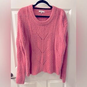 Madewell Pink Fuzzy Sweater